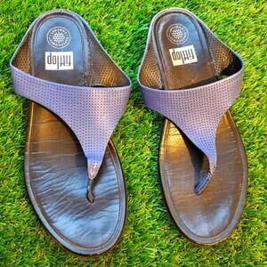 Fitflop The Skinny Flip Flop Sandals US 10 perforated